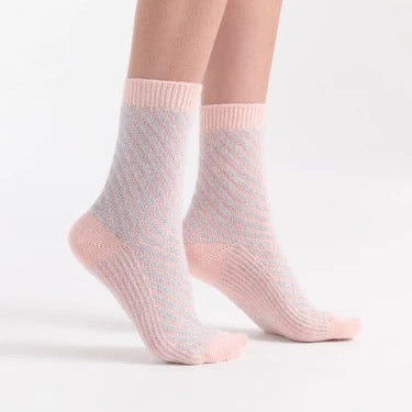 Clara Chevron Crew Socks