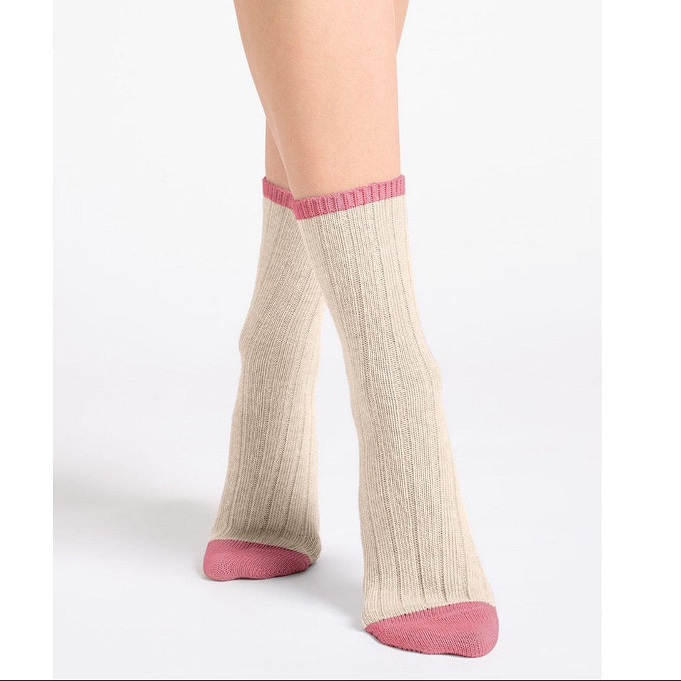 Serena Rib Crew Socks