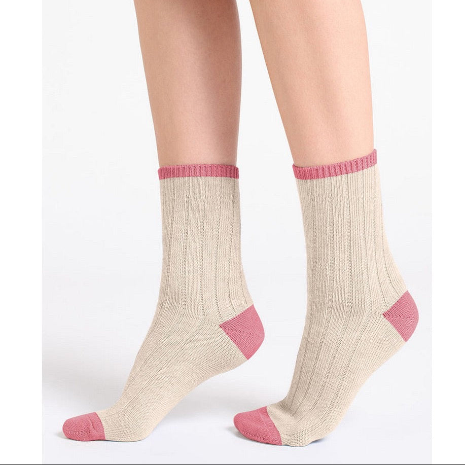 Serena Rib Crew Socks