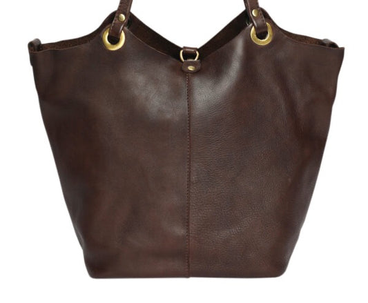 Leather Shoulder Bag - 7904
